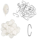 Klebeösen im Kombipack mit C Haken-2