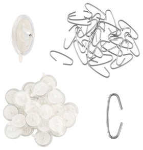 Klebeösen im Kombipack mit C Haken - 0