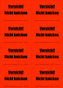 Information labels, signal red, 99 x 69 mm | 200 pcs.-8