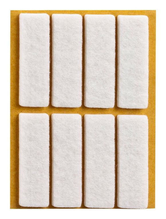 Self-adhesive felt gliders - square (bulk pack) 