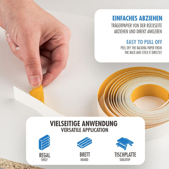 Melaminkantenband selbstklebend | Länge 5 m