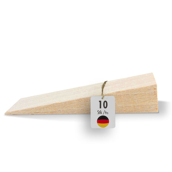 Hardwood wedges made of natural beech 