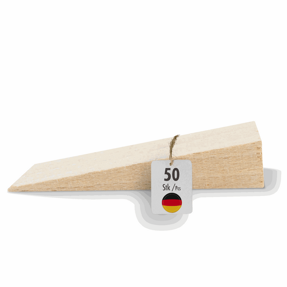 Hardwood wedges made of natural beech 