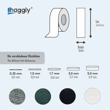 Self-adhesive felt strips  - 0