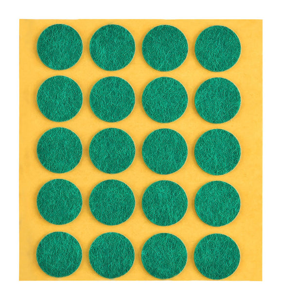 Self-adhesive felt gliders - round (single strips) 