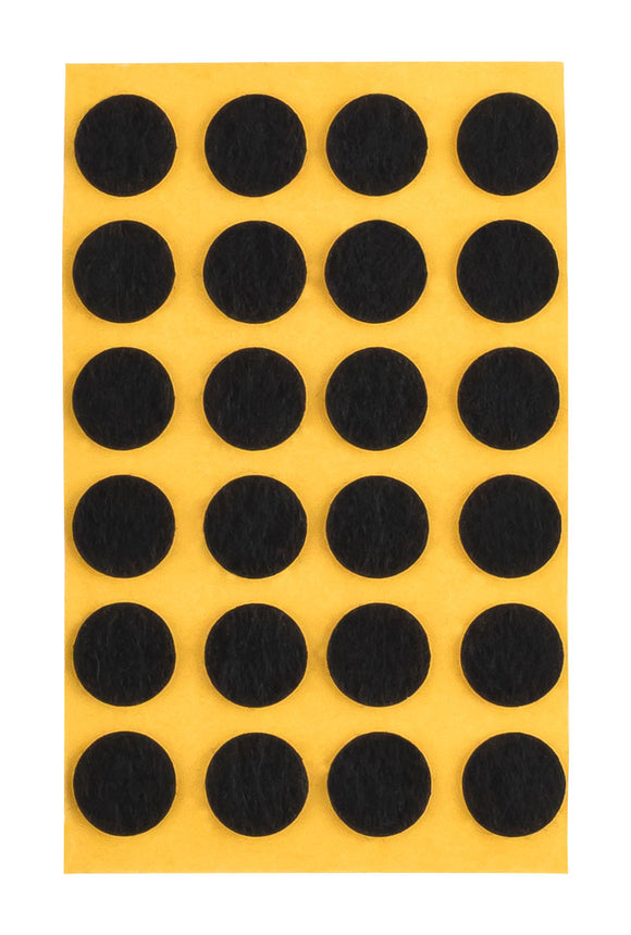 Self-adhesive felt gliders - round (single strips) 