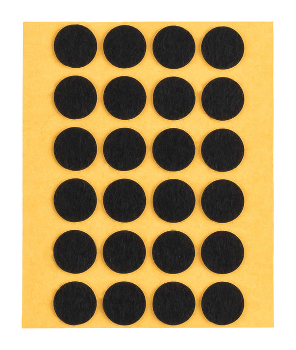 Self-adhesive felt gliders - round (single strips) 