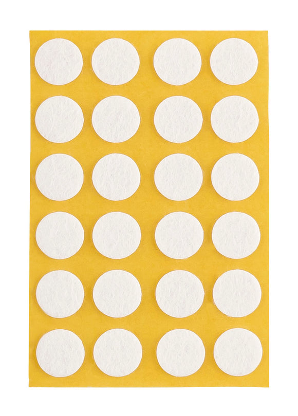 Self-adhesive felt gliders - round (single strips) 