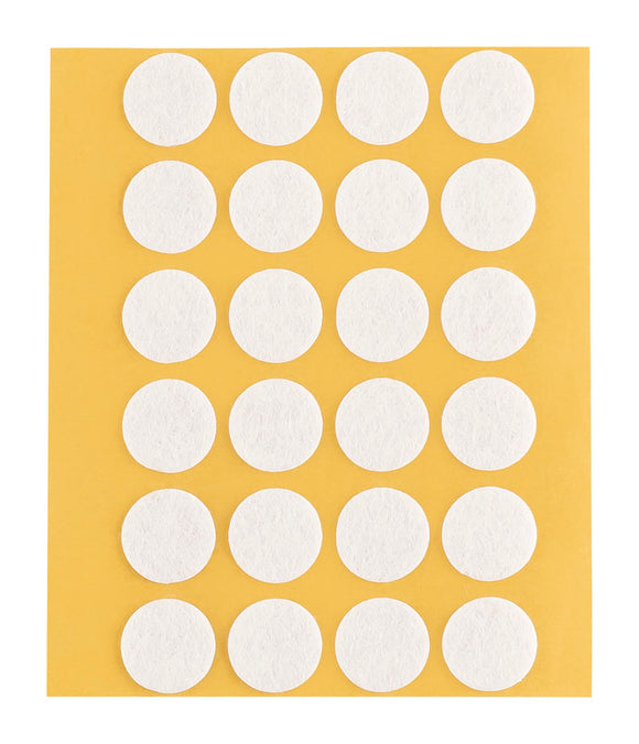 Self-adhesive felt gliders - round (single strips) 