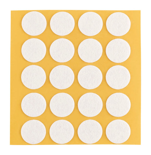 Self-adhesive felt gliders - round (single strips) 