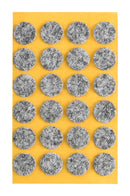 Self-adhesive felt gliders - round (single strips) -18