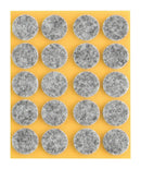 Self-adhesive felt gliders - round (single strips) -20