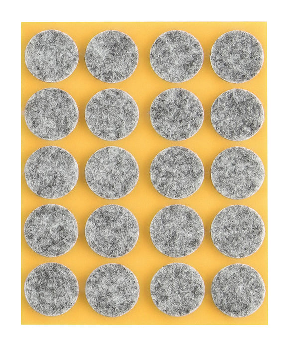 Self-adhesive felt gliders - round (single strips) 