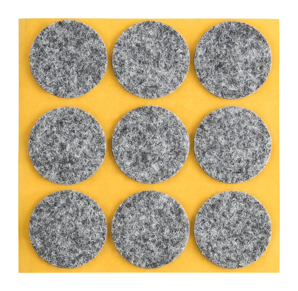 Self-adhesive felt gliders - round (single strips) 