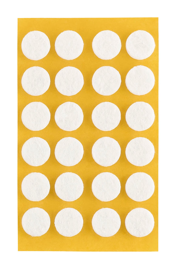 Self-adhesive felt gliders - round (single strips) 