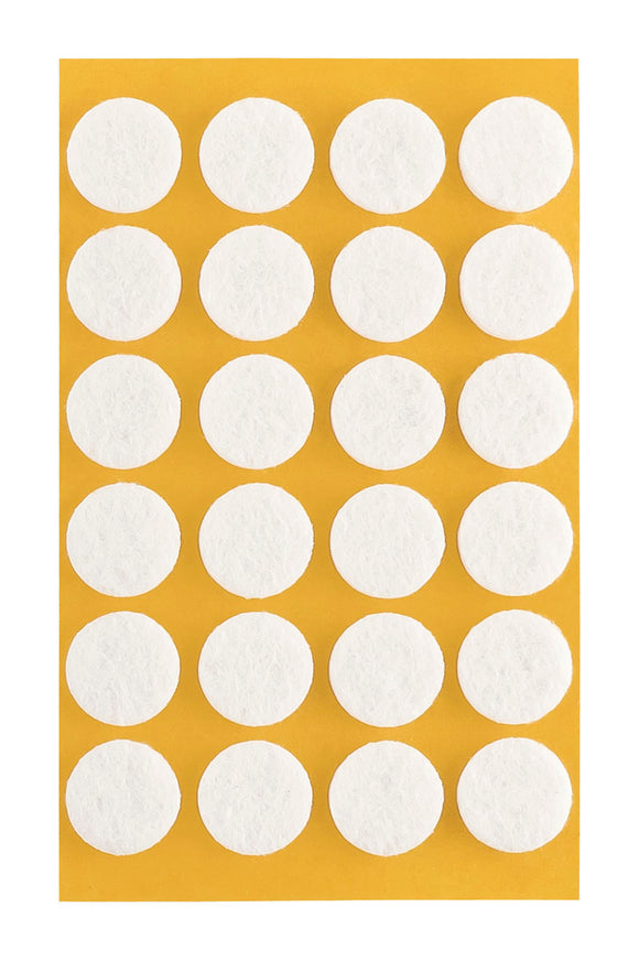 Self-adhesive felt gliders - round (single strips) 