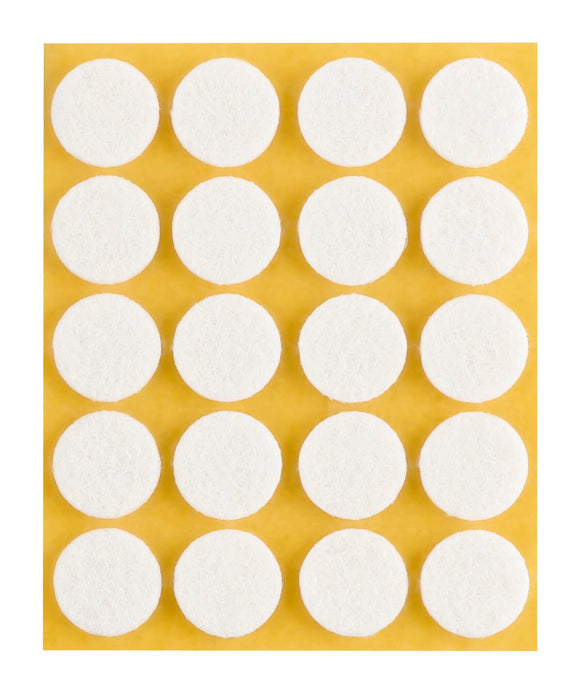 Self-adhesive felt gliders - round (single strips) 
