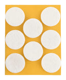 Self-adhesive felt gliders - round (single strips) -35