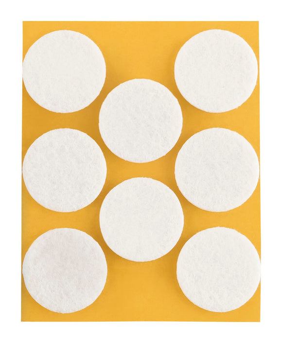 Self-adhesive felt gliders - round (single strips) 