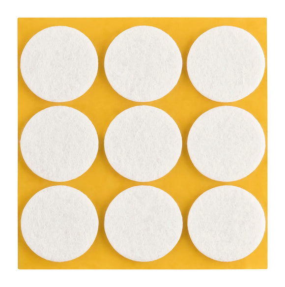 Self-adhesive felt gliders - round (single strips) 