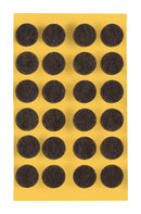 Self-adhesive felt gliders - round (single strips) -43