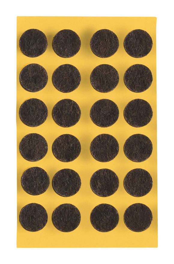 Self-adhesive felt gliders - round (single strips) 