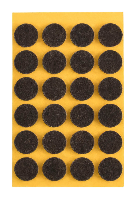 Self-adhesive felt gliders - round (single strips) 