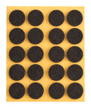 Self-adhesive felt gliders - round (single strips) -46