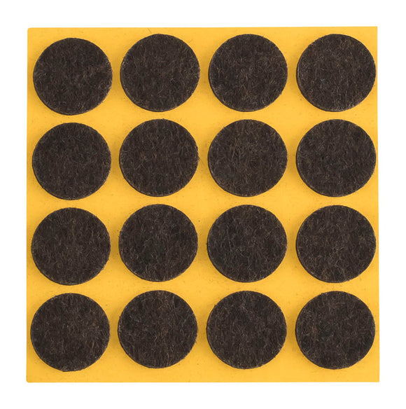 Self-adhesive felt gliders - round (single strips) 