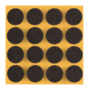 Self-adhesive felt gliders - round (single strips) -48