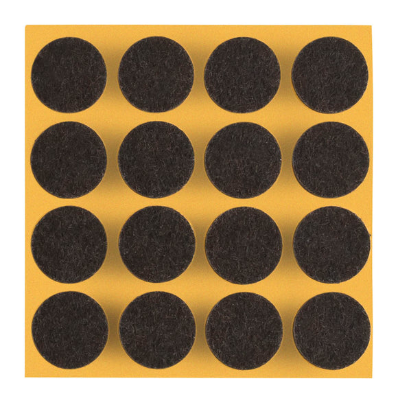 Self-adhesive felt gliders - round (single strips) 