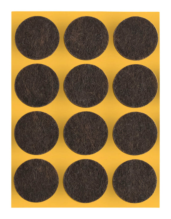 Self-adhesive felt gliders - round (single strips) 