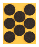 Self-adhesive felt gliders - round (single strips) -50