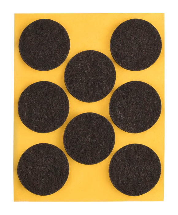 Self-adhesive felt gliders - round (single strips) 