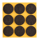 Self-adhesive felt gliders - round (single strips) -51