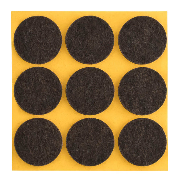 Self-adhesive felt gliders - round (single strips) 