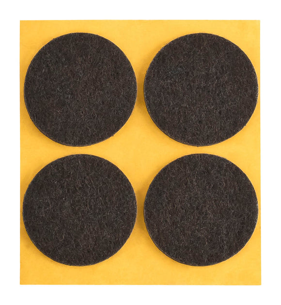 Self-adhesive felt gliders - round (single strips) 