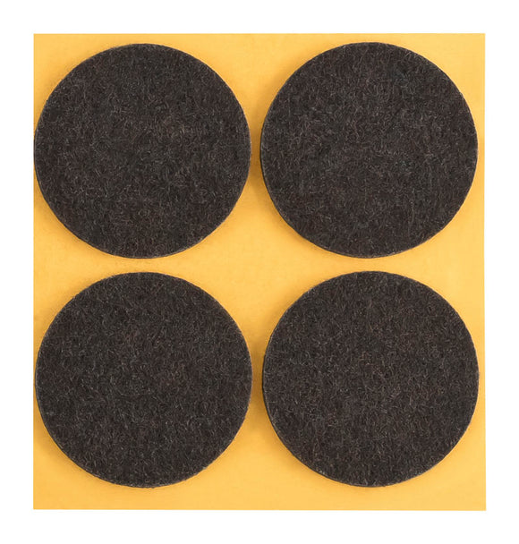 Self-adhesive felt gliders - round (single strips) 