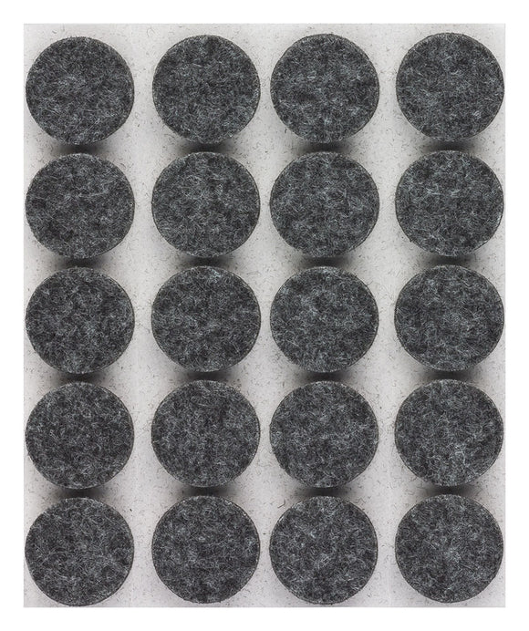 Self-adhesive felt gliders - round (single strips) 