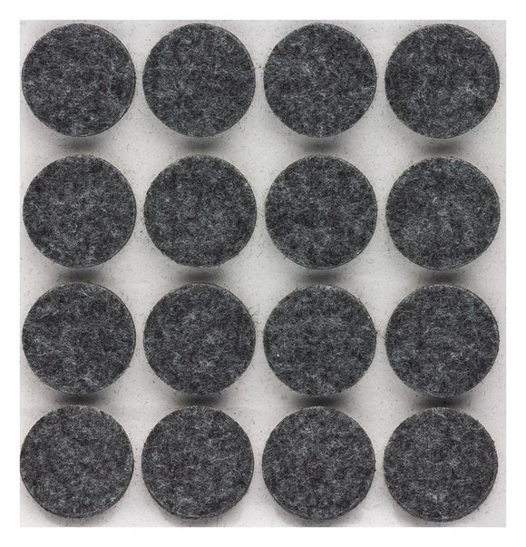 Self-adhesive felt gliders - round (single strips) 