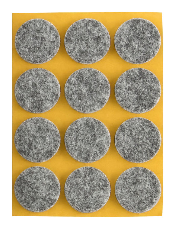 Self-adhesive felt gliders - round (single strips) 