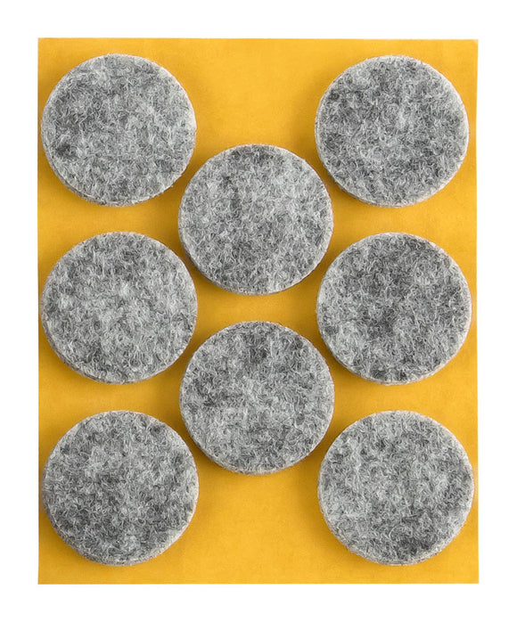 Self-adhesive felt gliders - round (single strips) 