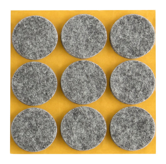 Self-adhesive felt gliders - round (single strips) 