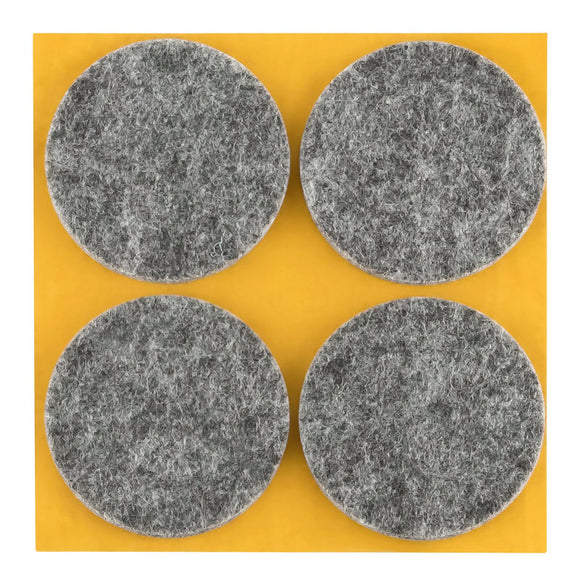 Self-adhesive felt gliders - round (single strips) 