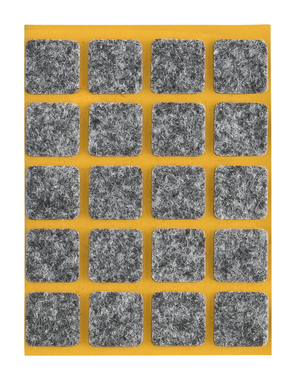 Self-adhesive felt gliders - square (single strips) 