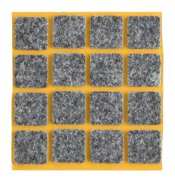 Self-adhesive felt gliders - square (single strips) 