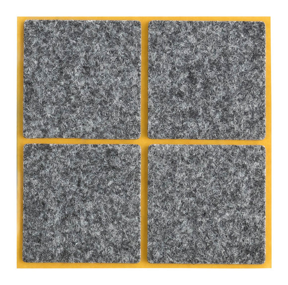 Self-adhesive felt gliders - square (single strips) 