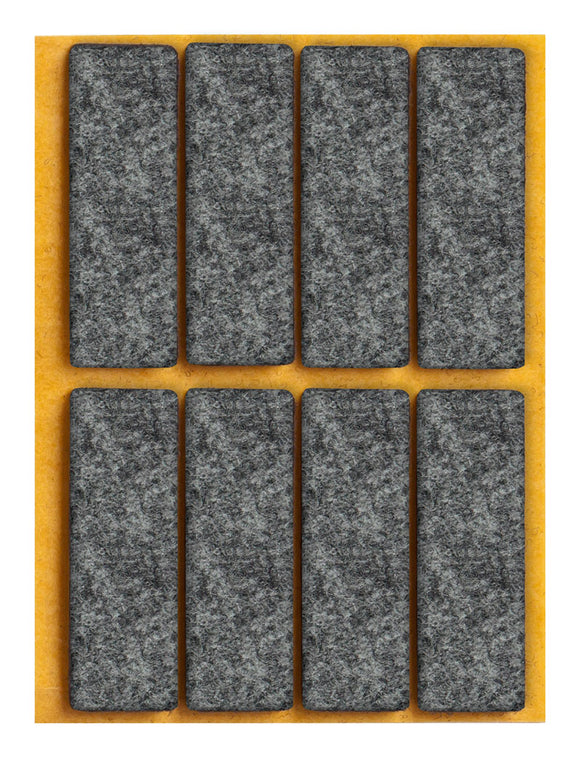 Self-adhesive felt gliders - square (single strips) 
