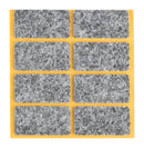 Self-adhesive felt gliders - square (single strips) -12