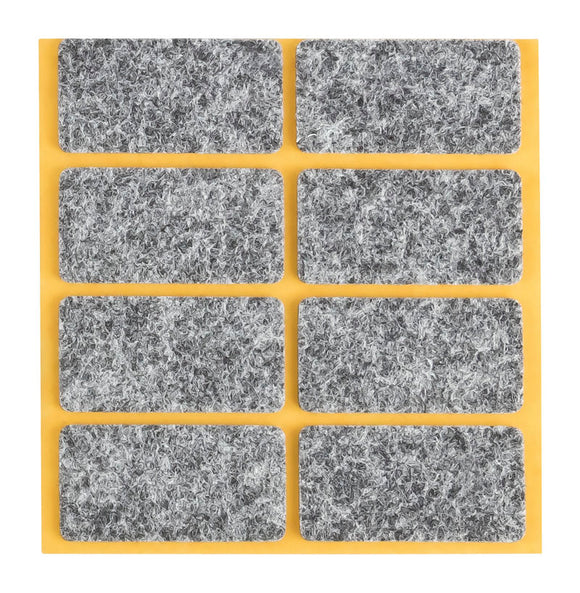Self-adhesive felt gliders - square (single strips) 